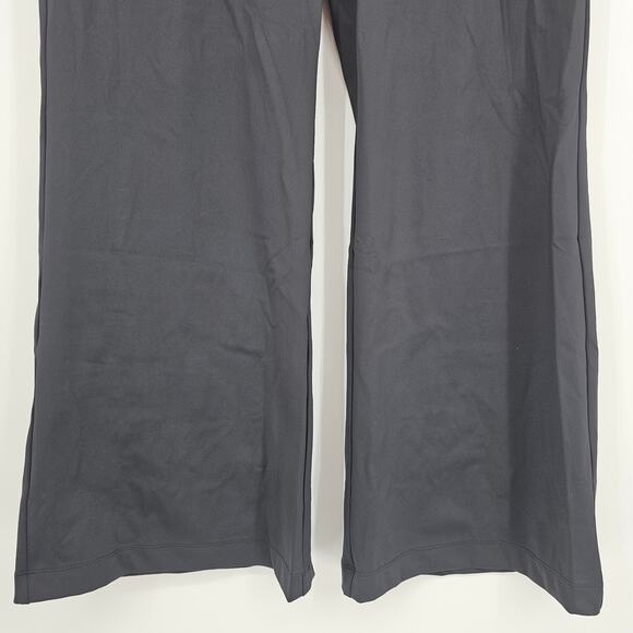 Halara Womans size L Halotek Air Stretch High Waisted work Flare Pants Black NEW - Picture 3 of 8